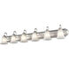Compana 6 Light 48 inch Satin Nickel Bathroom Vanity Light Wall Light